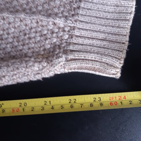 Eddie Bauer SZ M 100% Cotton Beige Men's Crew Neck Pullover Sweater - Picture 13 of 14